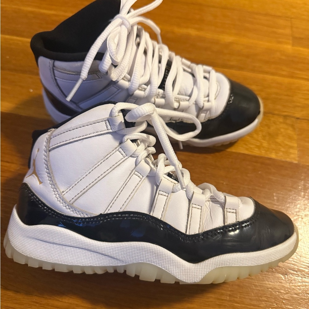 Kids White and Black Sneakers